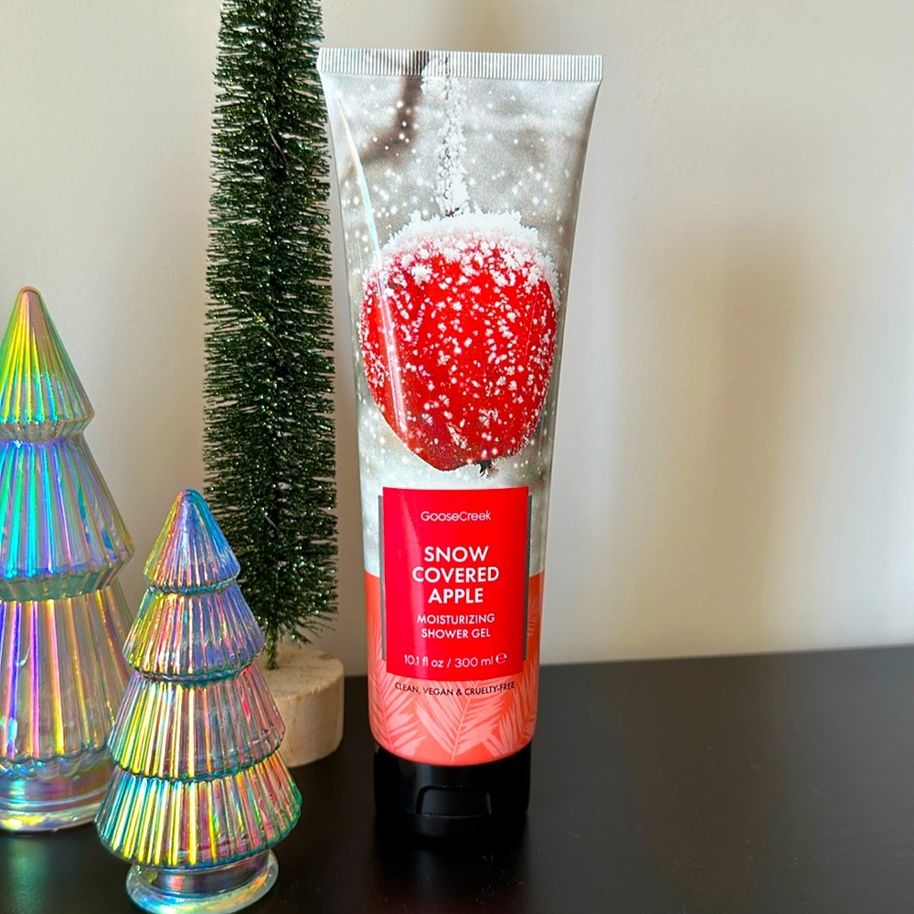 Goose creek Snow covered Apple moisturizing shower gel wash full SZ new Vegan